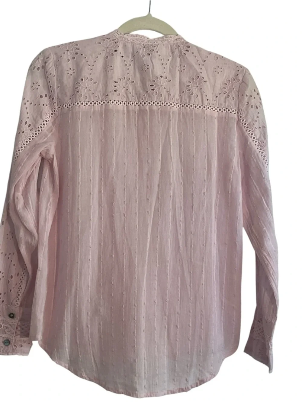NWOT Sundance Mirabelle Eyelet Blouse – Lavender Size XXSP Cottagecore Size XXSP - Picture 5 of 6